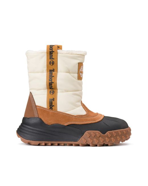 Botas de nieve de piel TN W4 Wnter PullOn Waterproof Timberland de color  Marrón | Lyst