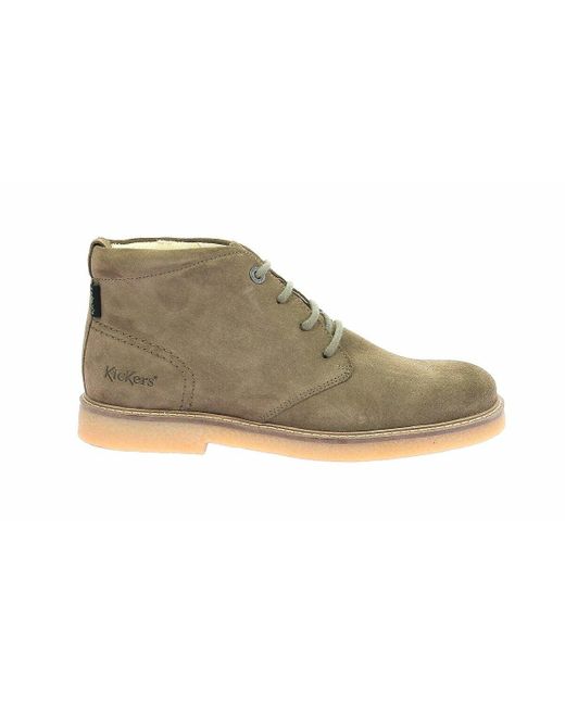 Botines de piel Kick Leo Kickers de hombre de color Green