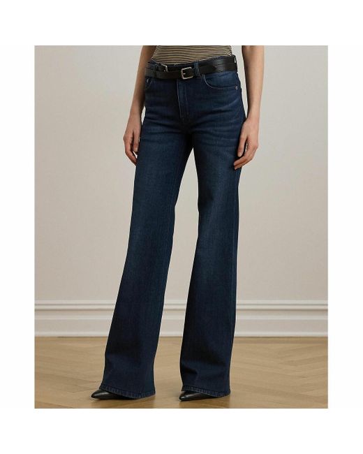 Vaqueros acampanados retro Ralph Lauren de color Blue