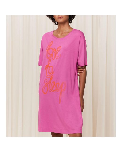 Camisón de algodón y modal Nightdresses Triumph de color Pink