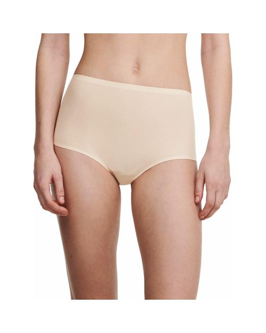 Braga de cintura alta SoftStretch Chantelle de color Natural