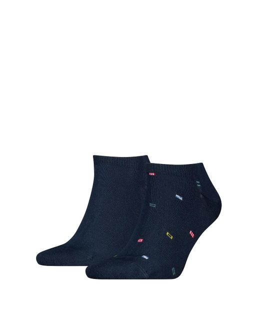 Lote de 2 pares de calcetines Tommy Hilfiger de hombre de color Blue