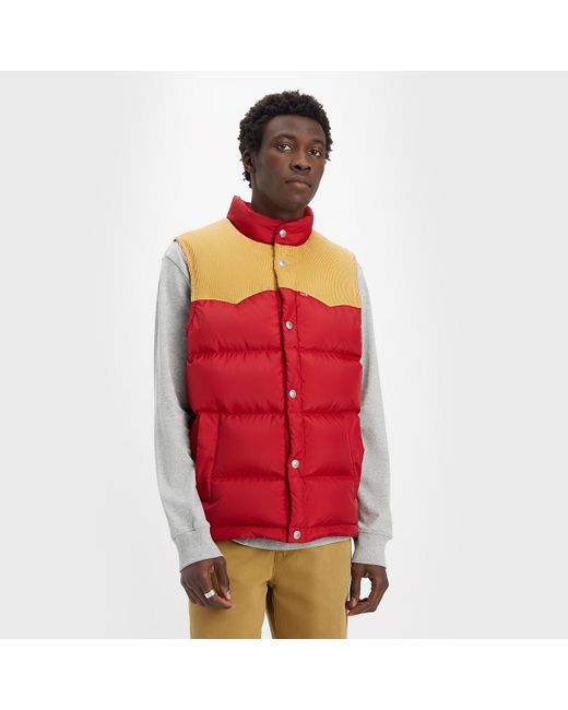 Chaleco Acolchado. Talla. Color Levi's de hombre de color Red