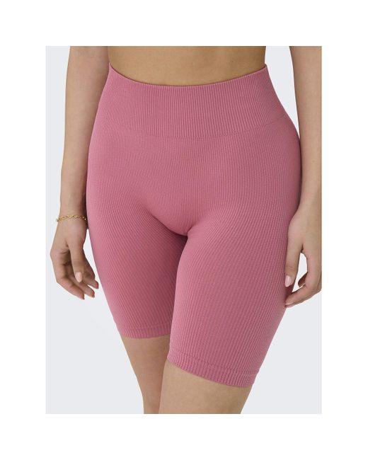 Culotte de cicilista sin costuras Jaia Only Play de color Red