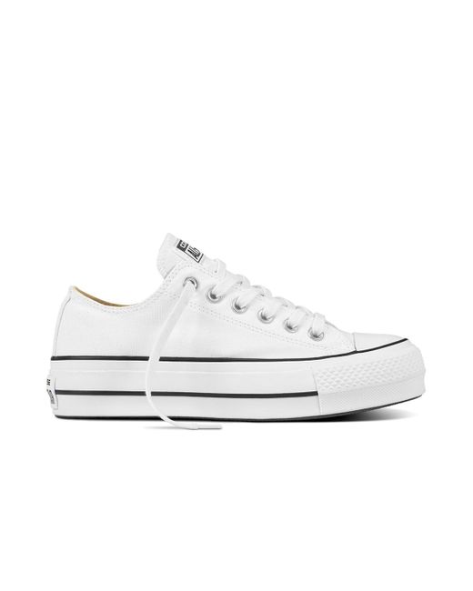 All Star Lift Ox Platform Converse de color White