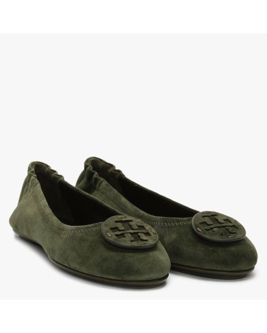 tory burch minnie flats green