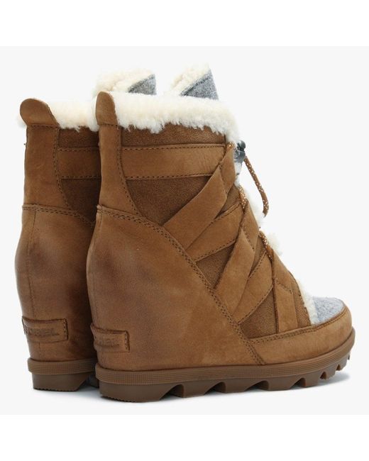 sorel joan of arctic wedge ii camel