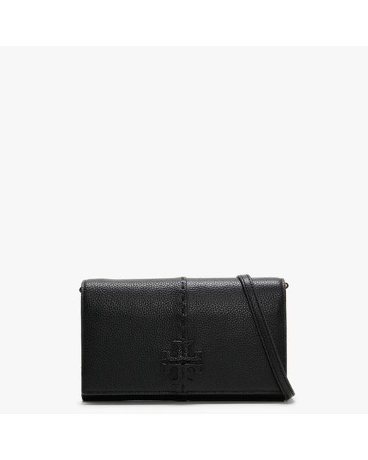 Tory Burch Leather Mcgraw Wallet Crossbody in Black - Save 28% - Lyst