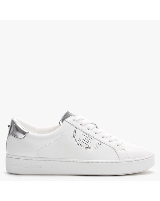 michael kors white leather trainers