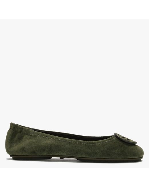 tory burch minnie flats green