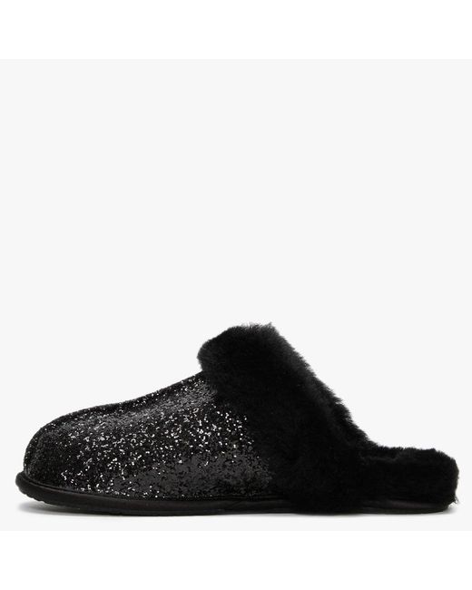 ugg slippers black glitter