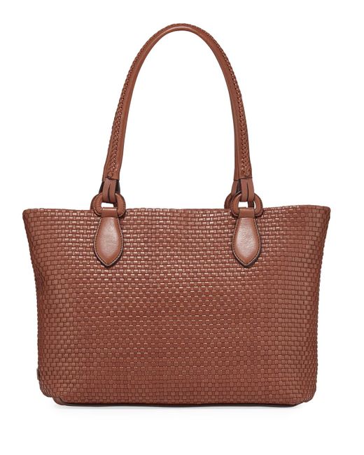 Cole Haan Bethany Large Woven Leather Tote Bag - Lyst