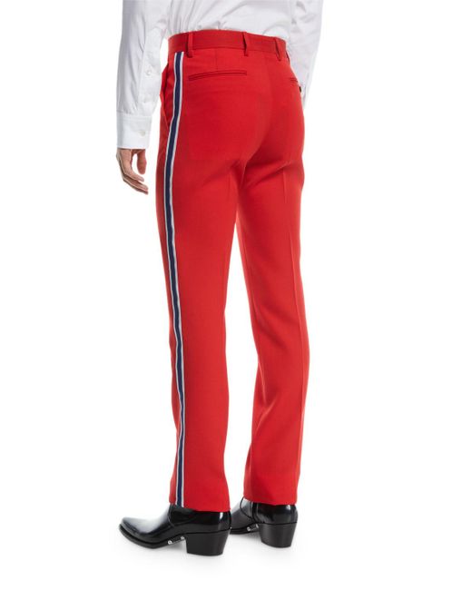 calvin klein side stripe pants