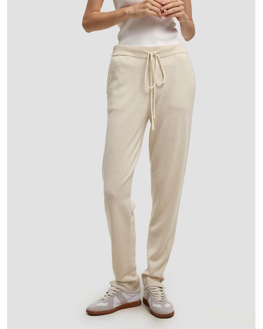 Lattelier Mid-rise Cashmere Joggers in 