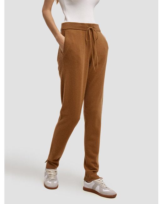 Lattelier Mid-rise Cashmere Joggers | Lyst