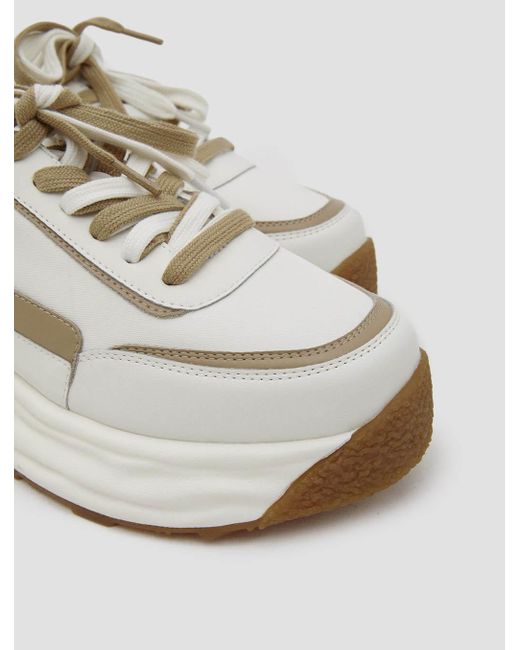 platform sneakers brown