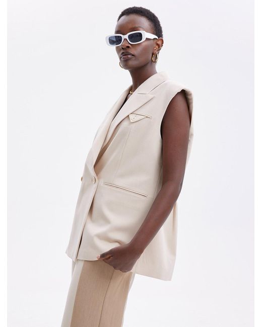sleeveless blazer vest