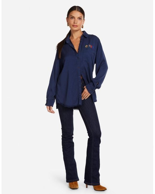Lauren Moshi Blue Sloane Lucky Elements