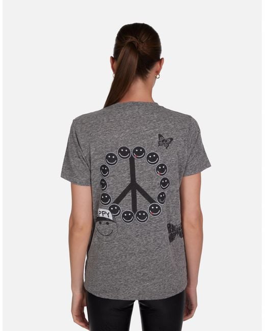 Lauren Moshi Gray Capri Peace Elements