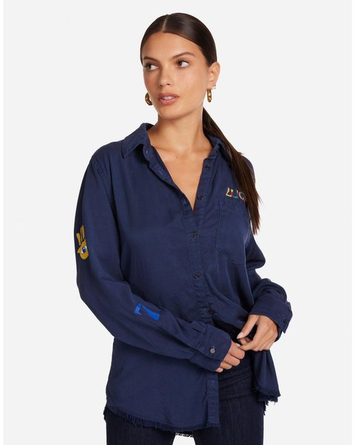 Lauren Moshi Blue Sloane Lucky Elements