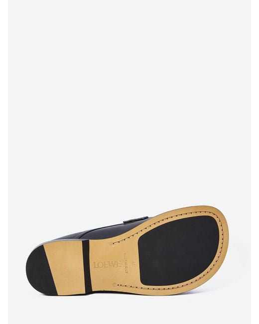 Loewe White Campo Flap Back Loafer for men