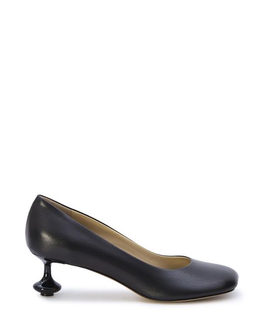 Loewe Black Toy Sculpted-heel Leather Heeled Courts