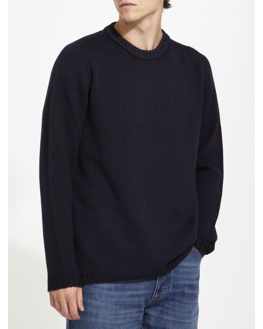 C.P. Company Merino Wool Jumper in Blue for Men | Lyst