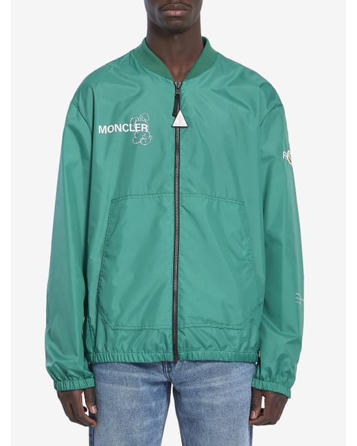 Moncler Green Ostria Bomber Jacket for men