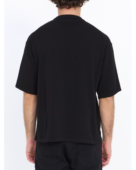 Roberto Collina Black Cotton Tshirt for men