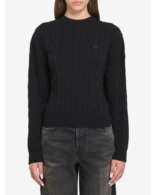 Balenciaga Black Sweater With Logo