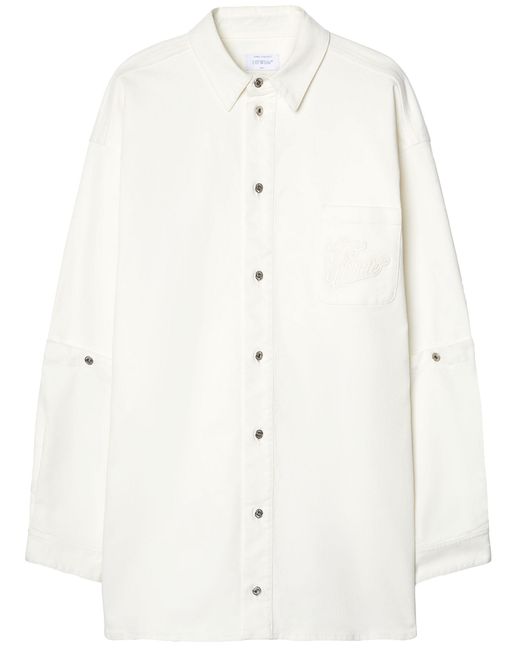 Off-White c/o Virgil Abloh White Off 90S Logo Overshirt for men