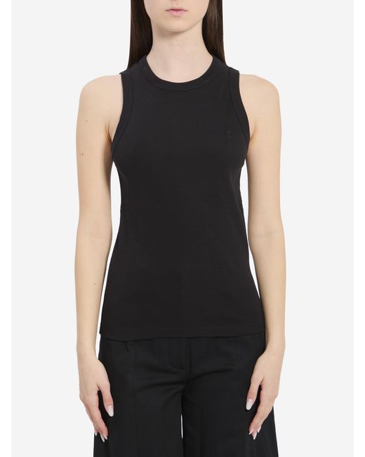 Saint Laurent Black Cassandre Tank Top