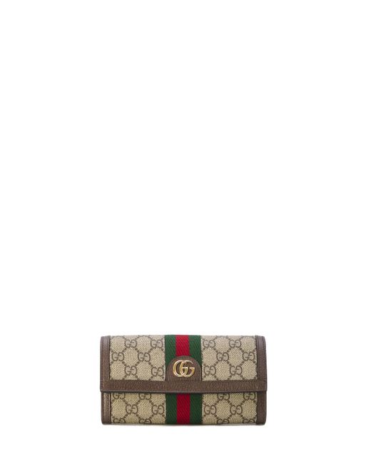 Gucci Natural Continental Ophidia gg Wallet