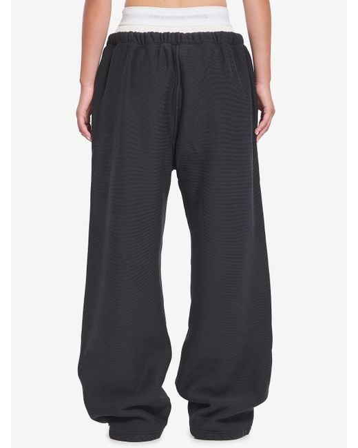 Alexander Wang Black Sweatpants With Brief