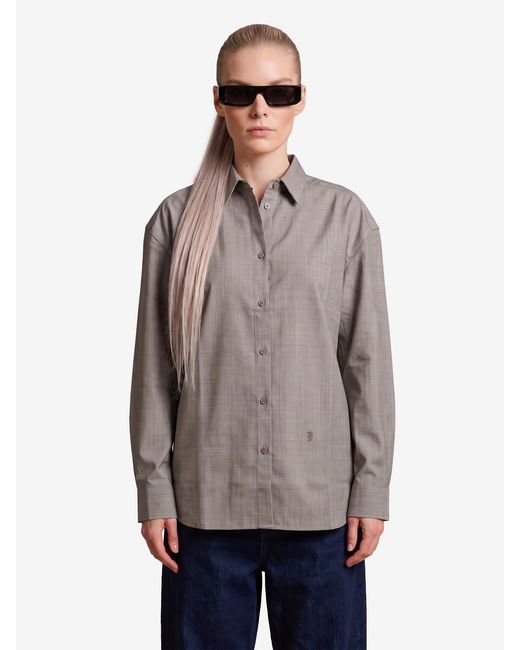 Frankie Shop Gray Oana Shirt