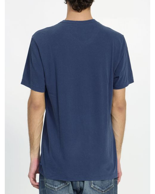 T-shirt in cotone di James Perse in Blue da Uomo