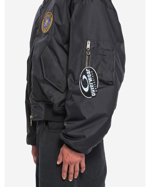 Balenciaga Gray Bomber Jacket for men