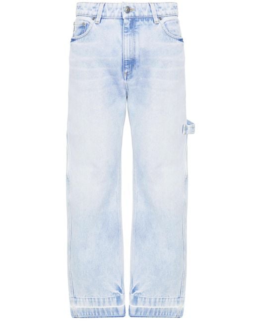 Stella McCartney Blue Banana Leg Utility Jeans