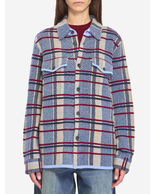 Maglione A Quadri di Guest In Residence in Blue
