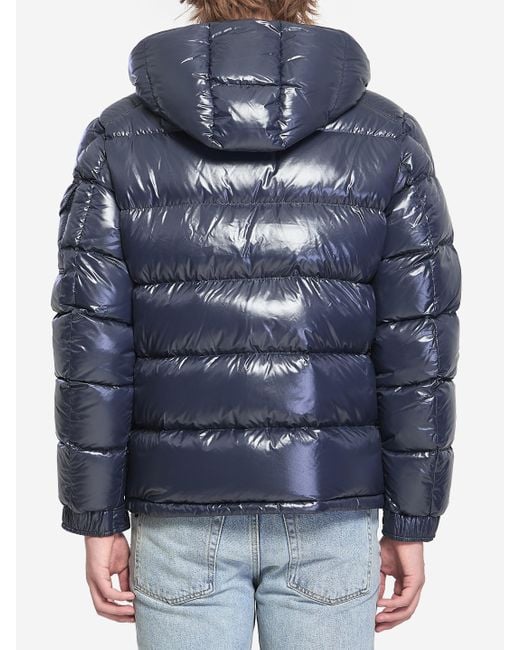 Moncler Blue Maya Puffer Jacket for men