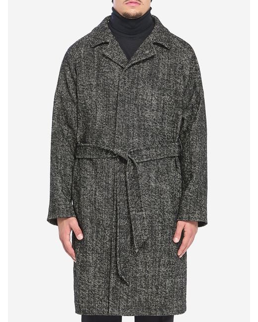 Tagliatore Gray Salomon Midi Coat for men