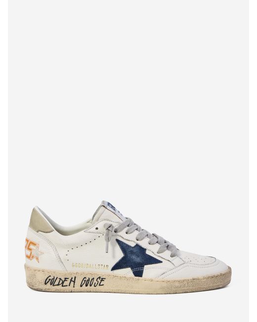 Golden Goose Deluxe Brand White Ball Star Sneakers for men