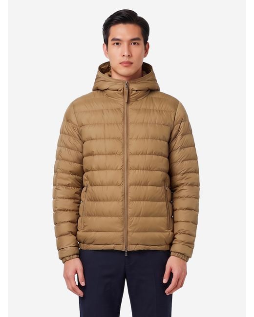 Moncler Natural Solienn Short Hooded Down Jacket for men