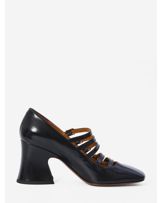 パンプス CHLOE Black Leather Janis Pumps Chloé Janis Pump in Black | Chloé US