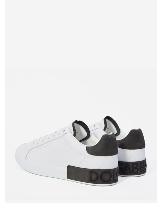 Dolce & Gabbana White Portofino Sports Shoes for men
