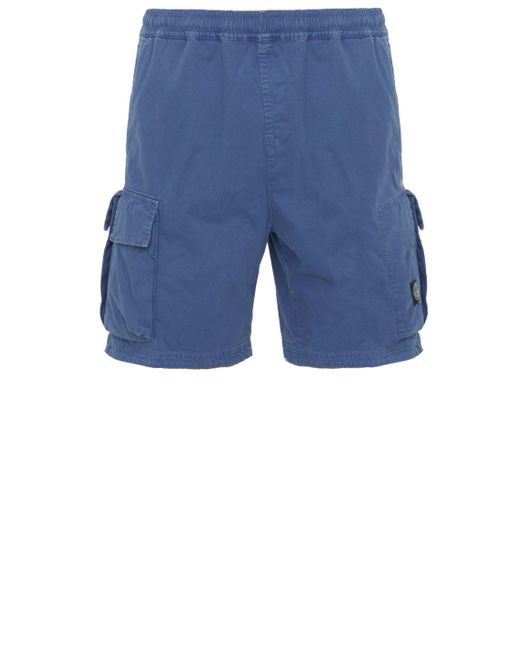 Stone Island Blue Comfort Ghost Bermuda Shorts for men