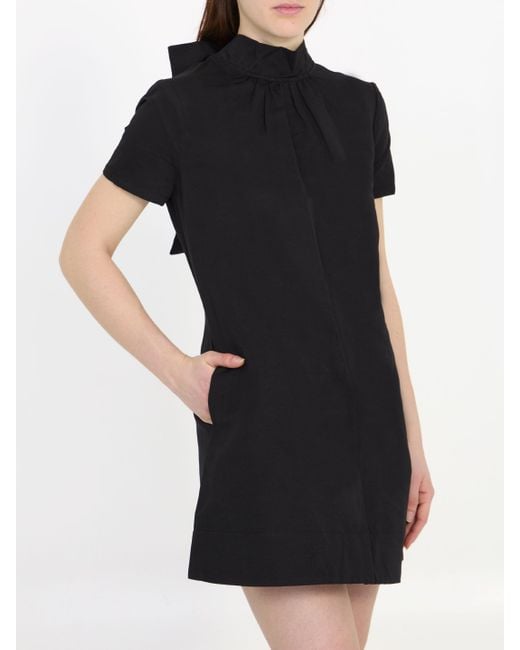 Staud Black Mini Ilana Dress