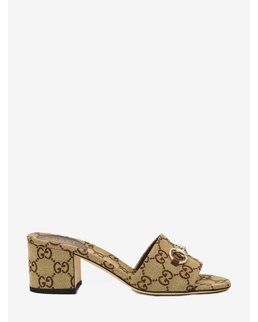 Gucci Natural Slider With Horsebit