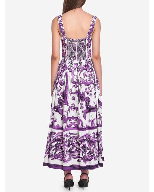 Abito Lungo di Dolce & Gabbana in Purple