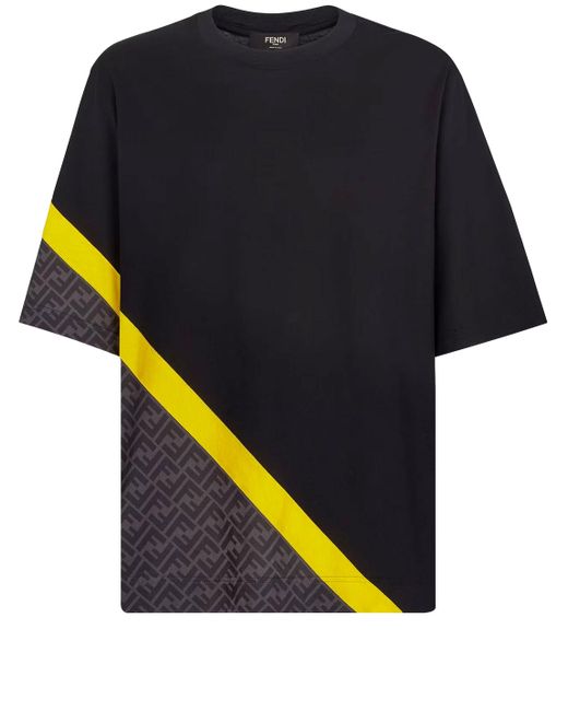 Fendi Yellow Jersey T-shirt for men
